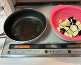 なすと蒸し鶏の冷麦おろし酢醤油でサッパリ作り方5写真