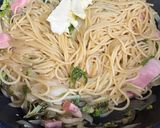 春の香り・ふきのとうパスタ作り方2写真