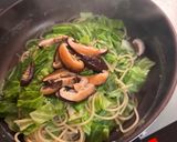 干ししいたけとツナのパスタ作り方4写真