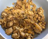 親子丼リメイク春巻き（紫蘇入り）作り方2写真