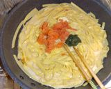 ワンパン 明太クリームパスタ作り方4写真