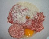 野菜たっぷり　海苔オンハンバーグ作り方2写真