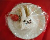 ラップをかけて♡デコを崩さないケーキ♡作り方3写真