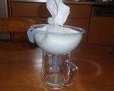 水切りヨーグルトとアイスのデザート作り方1写真