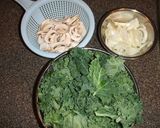 ケールのスパイシー炒め作り方1写真