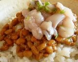 「たこわさ納豆丼」作り方2写真