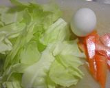 食感いろいろ❤彡キャベツと卵の塩ラーメン作り方1写真