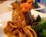 ケーキみたいな煮込みハンバーグ作り方10写真