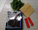 カニカマとルッコラの簡単✿海苔巻き✿作り方1写真