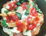 【じゃがいも生地×トマト】チーズ🍕背徳圧縮ピザ⑤作り方5写真