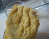 油揚げの中に切干大根と卵&卵作り方8写真