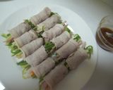 簡単!豚肉の野菜巻き☆からし醤油で作り方5写真