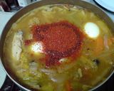 たっぷり野菜と手羽先のチゲ作り方10写真
