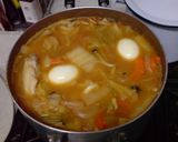 たっぷり野菜と手羽先のチゲ作り方9写真