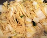野菜たっぷり★ワンパン白菜パスタ作り方3写真