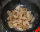 ヘルシー！揚げ豆腐と白菜の生姜焼き作り方6写真