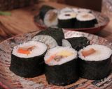 おせちの残りで　「おたのしみ」太巻き作り方3写真