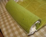 お抹茶★スフレロールケーキ作り方15写真