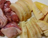 *鶏肉とたけのこの煮物*作り方1写真
