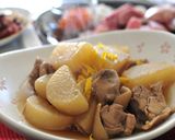 手羽元&生姜で鶏大根作り方5写真