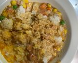 レンジ簡単洋風アジアン焼きそば味炒飯弁当作り方10写真
