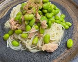 ツナと枝豆のこれうまつゆ！胡麻油素麺作り方3写真