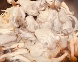 牡蠣のクリームパスタ　パリパリチーズ乗せ作り方4写真