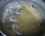 春菊きのこ鮭缶鰹節のオリーブオイルパスタ作り方1写真