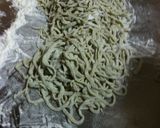 ＨＢでバジルぺペロンチーノ(生麺）作り方4写真