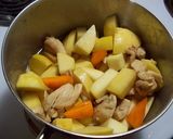 かぶと鶏肉の蜂蜜煮込み作り方4写真