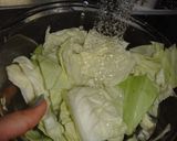 ピリ辛！キャベツとにんにくの中華和え♫作り方1写真