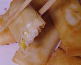 揚げ焼きで、コーンクリーム春巻作り方8写真