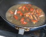 プチトマトとベーコンのいいかげんパスタ作り方5写真