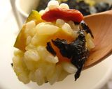 【極】のりとチーズの薬膳リゾット作り方5写真
