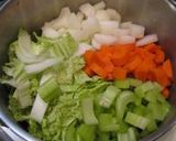 お野菜と豆で栄養たっぷりスープ作り方1写真