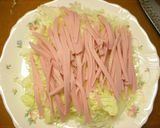 ♡キャベツと魚肉ソーセージのオムサラダ♡作り方3写真