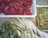 温まるよ！しょうが味♥牛肉の焼きうどん作り方1写真