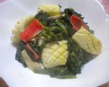烏賊&ほうれん草とカニカマ炒め作り方9写真