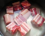 豚の角煮✿味噌風味✿作り方1写真