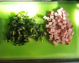 15分で♪大根の葉っぱとハムのパスタ作り方2写真