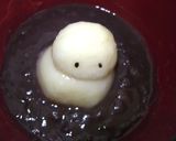 豆腐白玉でぜんざいのお花作り方9写真