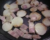 5分で 小かぶとベーコンのホットミルク煮作り方2写真