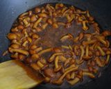 なめこの梅風味　和風パスタ作り方2写真
