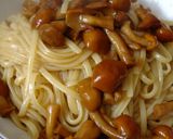 なめこの梅風味　和風パスタ作り方4写真