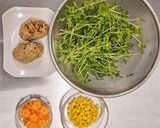 鶏つくねと彩り野菜を使ったお手軽スープ作り方2写真