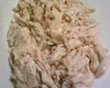 鶏ささみとネギ、ザーサイの軽いおつまみ作り方1写真