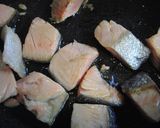 ♡鮭のクリームパスタ 親子バージョン♡ 作り方1写真