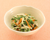 減塩　鶏胸肉と水菜の和え物　塩分0.3g作り方7写真