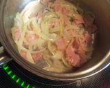 コンソメスープでクリームスープパスタ作り方2写真