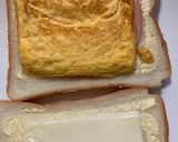 卵１個で四角いオムレツ ホットサンド用作り方7写真